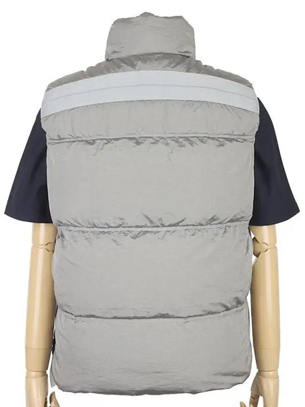 High Neck Padded Vest Grey - STONE ISLAND - BALAAN 5