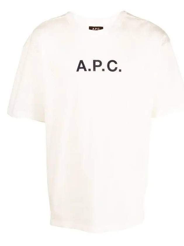 Moran Openwork Short Sleeve T-Shirt White - A.P.C. - BALAAN 2