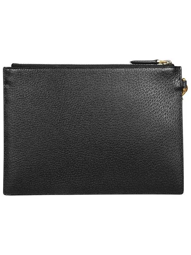 GG Marmont Leather Pouch Bag Black - GUCCI - BALAAN 4