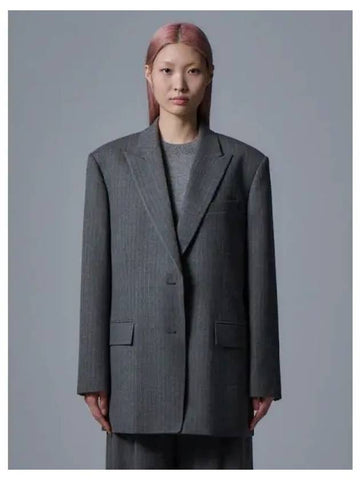 Single breasted overfit jacket jumper gray domestic product GM0024070967041 - JUUN.J - BALAAN 1