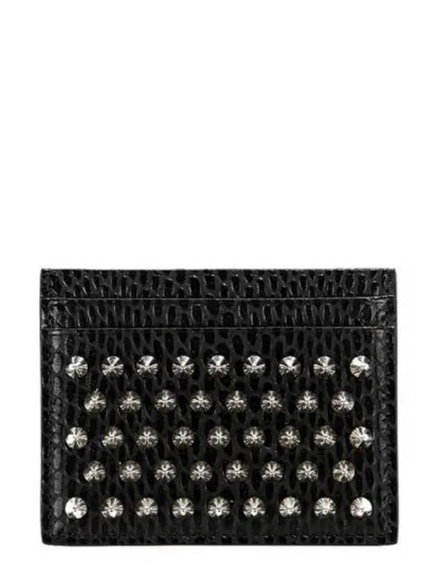 Chios Spike Card Wallet Black - CHRISTIAN LOUBOUTIN - BALAAN 2