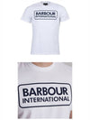 MTS0369WH11 Essential Large Logo Printing Short Sleeve T-Shirt White Men's T-Shirt TR - BARBOUR - BALAAN 4