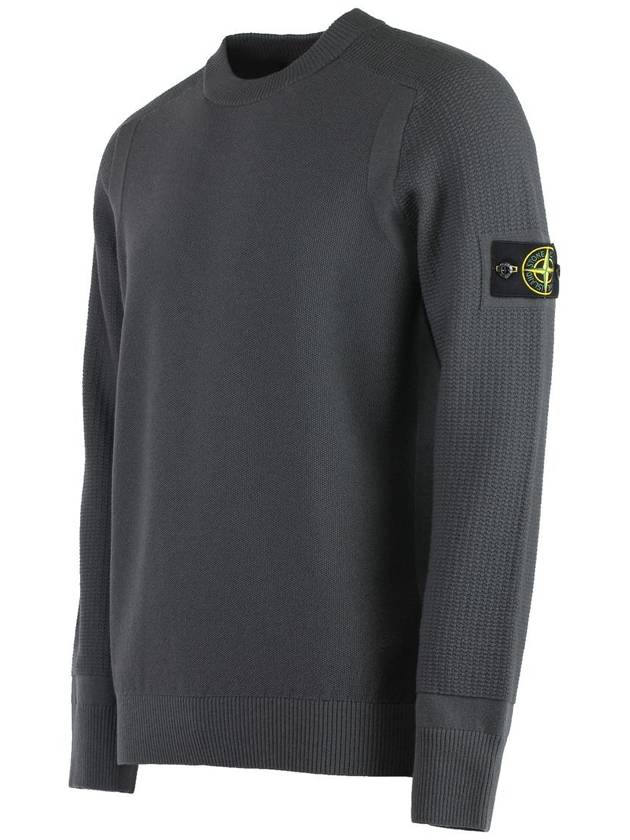 Stone Island Wool-Blend Crew-Neck Sweater - STONE ISLAND - BALAAN 3