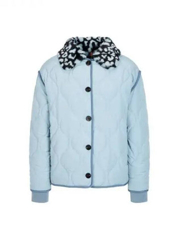 PS Women s Fur Collar Quilted Jacket Mint 271530 - PAUL SMITH - BALAAN 1