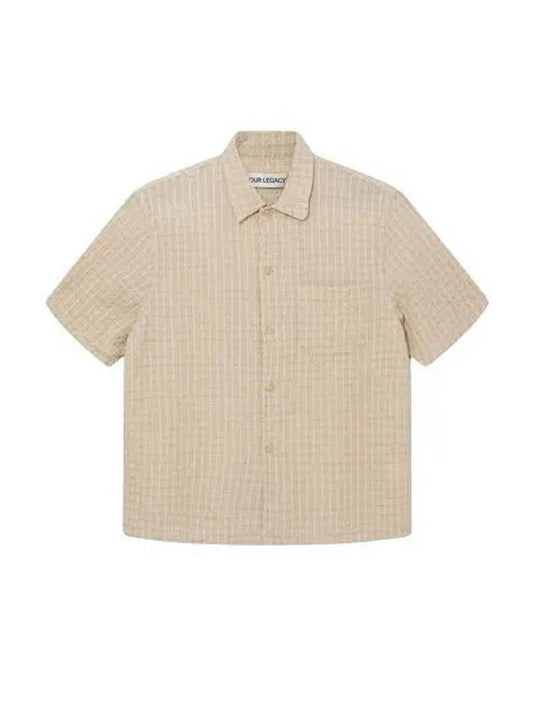 Box Seersucker Texture Shirt M2242BL - OUR LEGACY - BALAAN 2