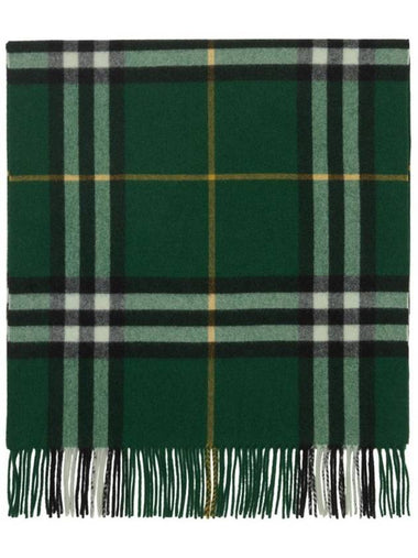 Check print fringe cashmere scarf 8094662 - BURBERRY - BALAAN 1