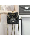 Small Backpack Calfskin Gold Metal Black - CHANEL - BALAAN 4