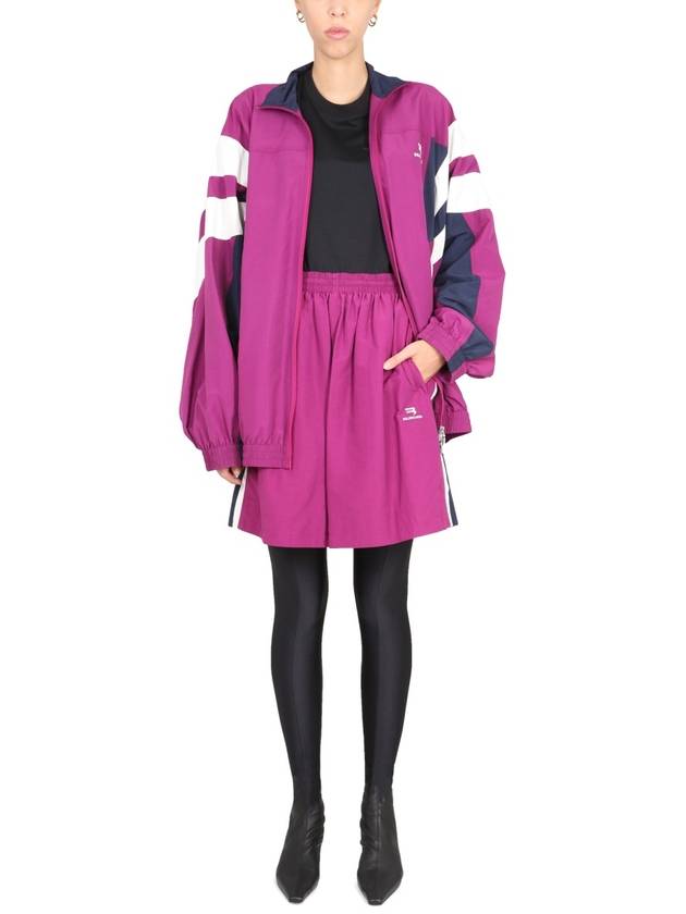 Women's Tracksuit A-Line Skirt Purple - BALENCIAGA - BALAAN 3