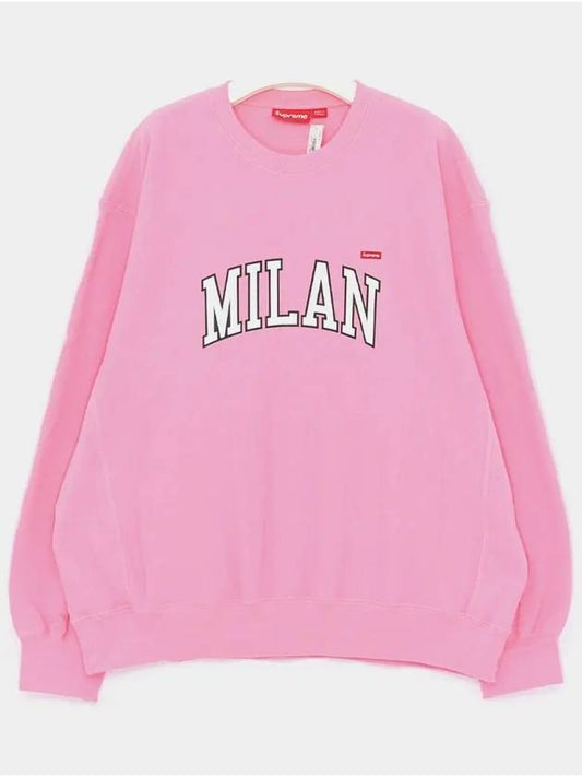 Milan Shop Small Box Logo Sweatshirt Men s SS24SW4G PINK - SUPREME - BALAAN 2