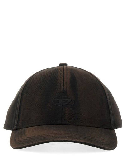 C Run Wash Logo Ball Cap Black - DIESEL - BALAAN 2