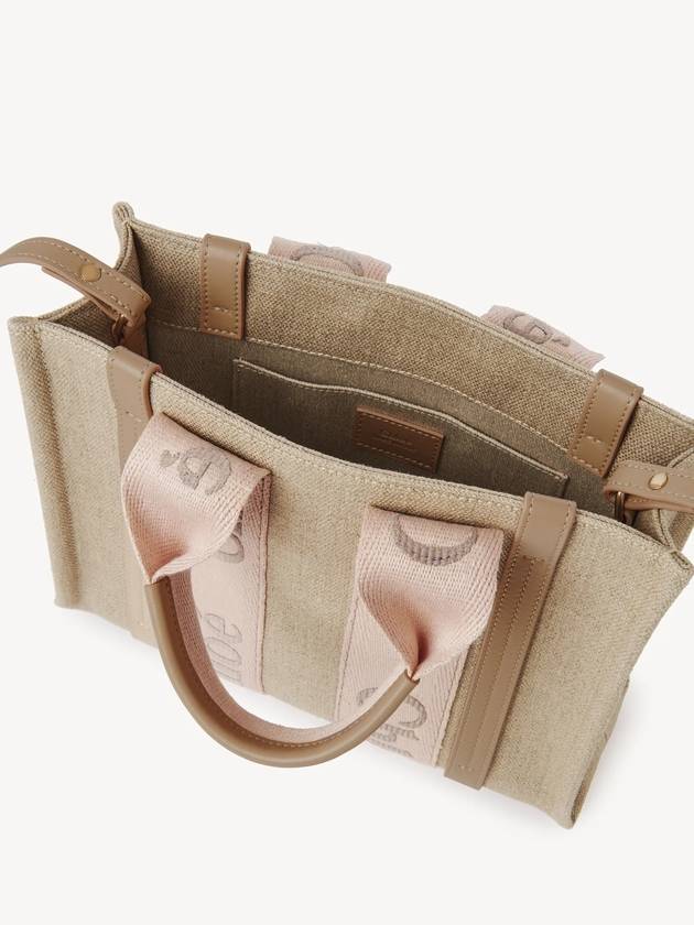 Woody Logo Small Tote Bag Blush Beige - CHLOE - BALAAN 7