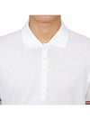 Lightweight Cotton Short Sleeve Polo Shirt White - THOM BROWNE - BALAAN 6