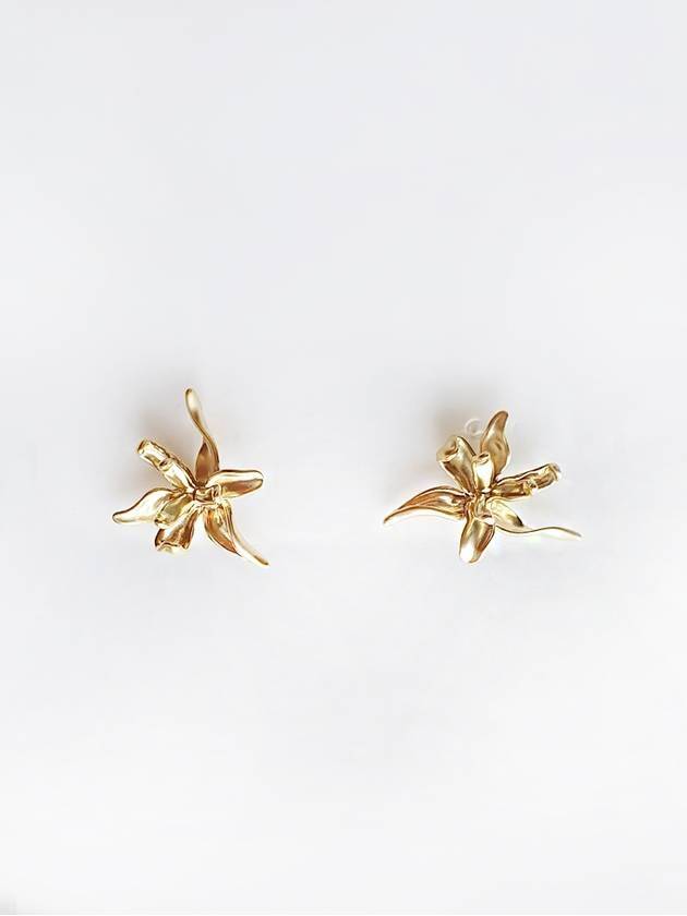 Matte Flower Earring Gold - SOSOO - BALAAN 1