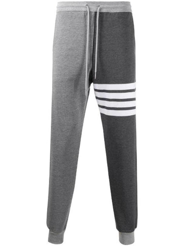 Fun Mix Classic Loopback 4 Bar Track Pants Grey - THOM BROWNE - BALAAN 1