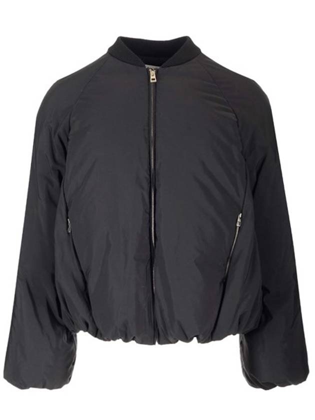 Technical Cotton Padded Bomber Jacket Black - LOEWE - BALAAN 1