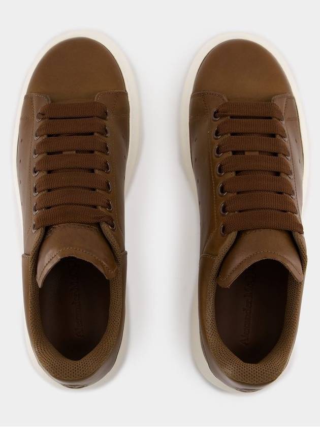 Oversized Sneakers - Alexander McQueen - Leather - Khaki - ALEXANDER MCQUEEN - BALAAN 4