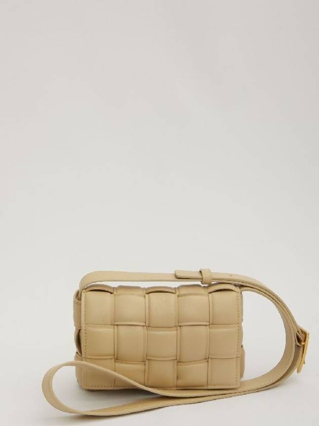 Cassette Intrecciato Padded Small Cross Bag Beige - BOTTEGA VENETA - BALAAN 8