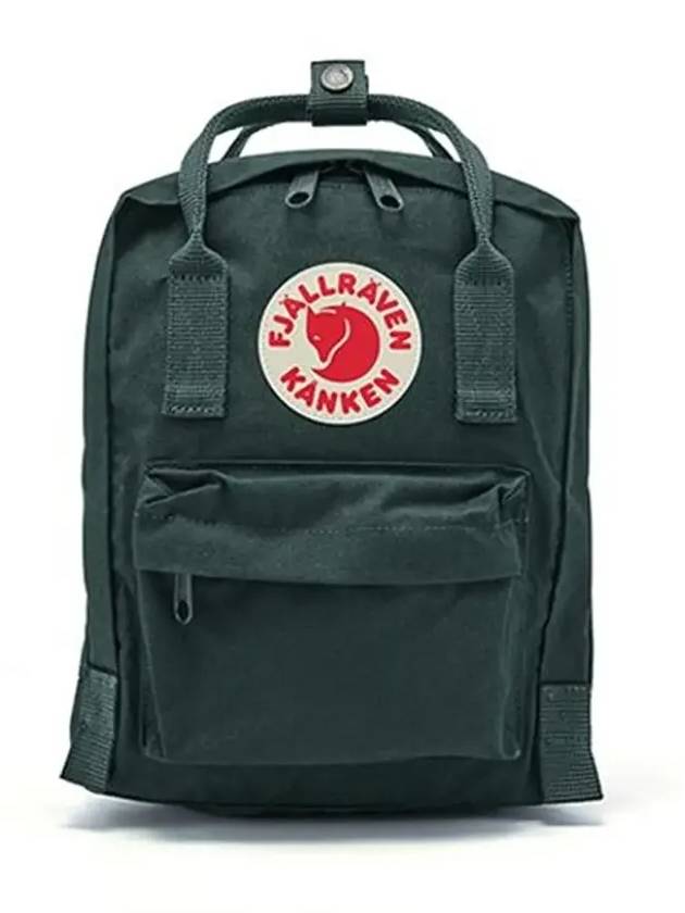 Kanken Logo Mini Backpack Forest Green - FJALL RAVEN - BALAAN 5