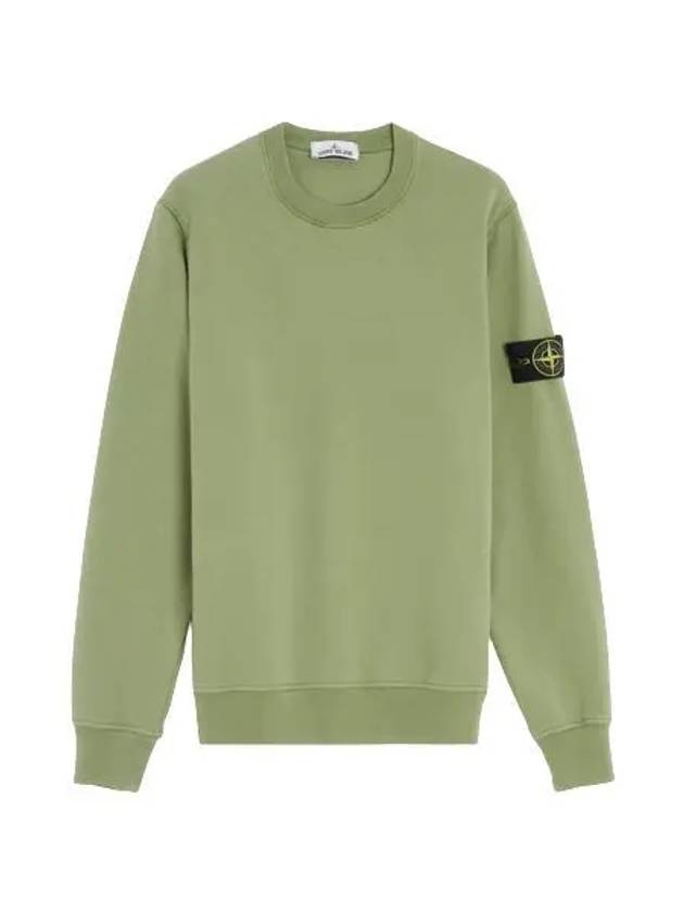 Wappen Patch Crew Neck Sweatshirt Light Green - STONE ISLAND - BALAAN 2