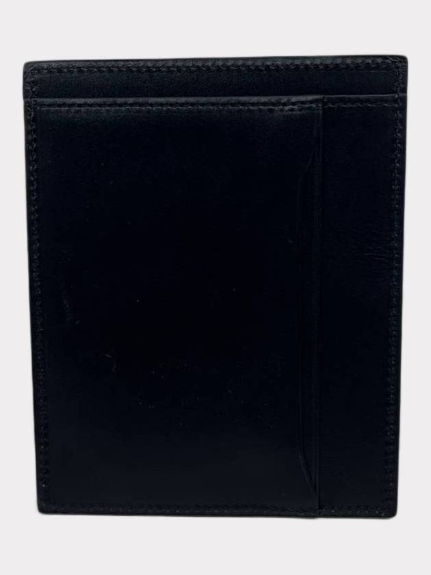 Silver Logo Vertical Card Wallet Black - CELINE - BALAAN 4