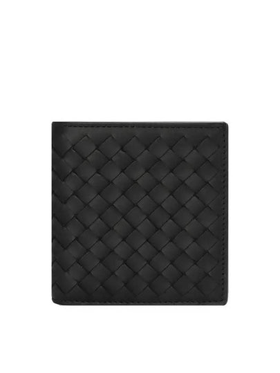 Intrecciato Small Folder Half Wallet Black - BOTTEGA VENETA - BALAAN 2