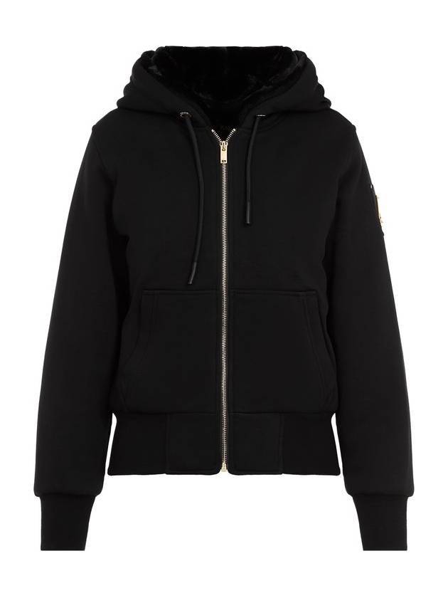 Madison Bunny Gold Hooded Jacket Black - MOOSE KNUCKLES - BALAAN 1