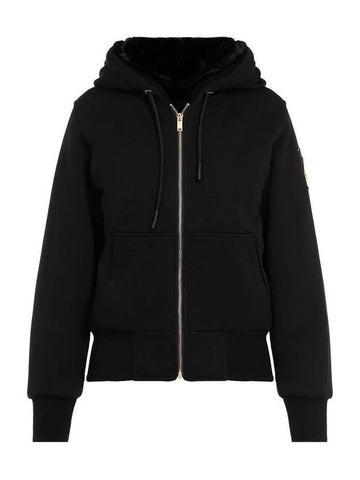 Madison Bunny Gold Hooded Jacket Black - MOOSE KNUCKLES - BALAAN 1