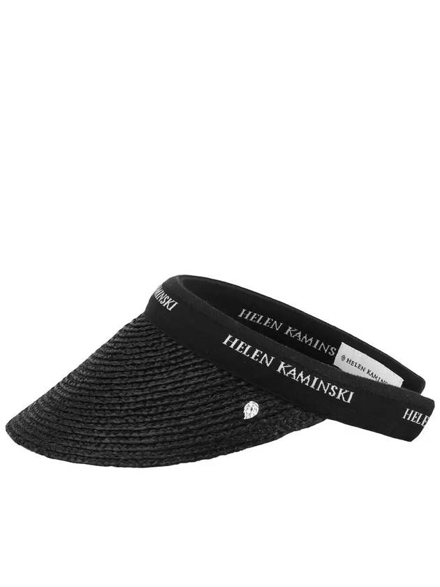 Bianca Visor Hat Charcoal Black Logo - HELEN KAMINSKI - BALAAN 3