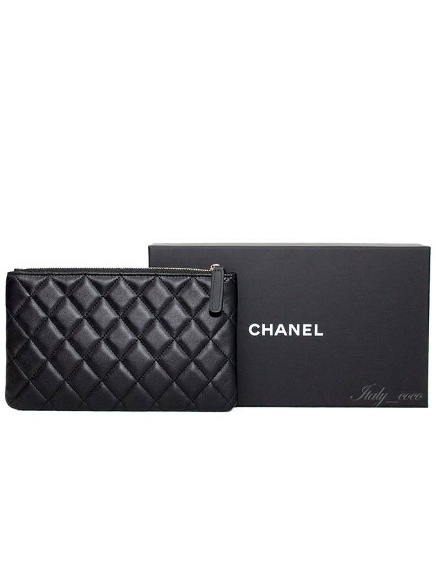 Classic Small Case Lambskin Enamel Gold Metal Black - CHANEL - BALAAN 4