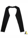 Rib Knit Shrug Long Sleeve T-Shirt Black - HELMUT LANG - BALAAN 2