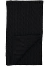 Cable Knit Muffler Black - POLO RALPH LAUREN - BALAAN 3