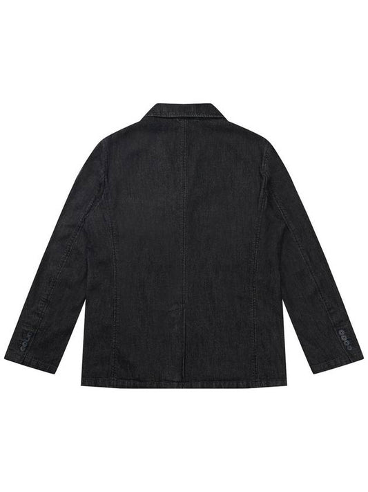 Men's Denim 3 Button Jacket Black SWDQPDJK01BK - SOLEW - BALAAN 2