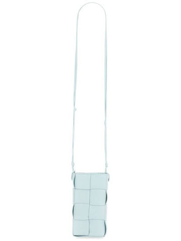 Cassette Intrecciato Mini Cross Bag Light Blue - BOTTEGA VENETA - BALAAN 1