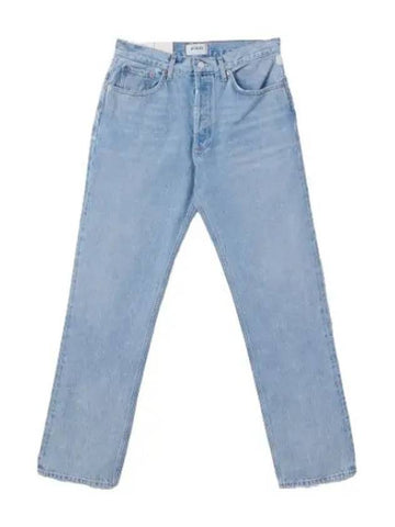 A Goldie Lana Mid Rise Vintage Straight Denim Pants Pale Jeans - AGOLDE - BALAAN 1