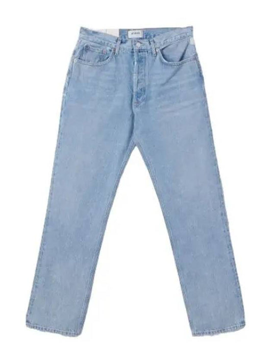 A Goldie Lana Mid Rise Vintage Straight Denim Pants Pale Jeans - AGOLDE - BALAAN 1