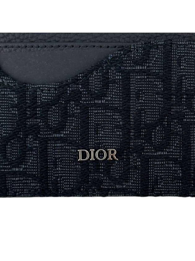 24SS Oblique Jacquard Card Wallet 2ADCH164YKS - DIOR - BALAAN 4