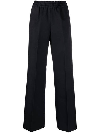 Women's Joggings Wool Gabardine Straight Pants Dag Blue - GOLDEN GOOSE - BALAAN 2