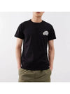 Double Logo Patch Short Sleeve T-shirt Black - MONCLER - BALAAN 2