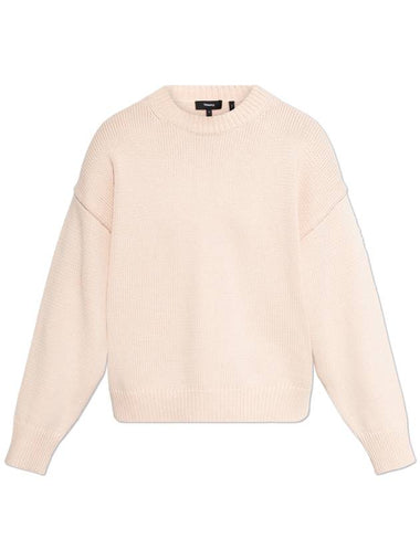 Theory Cotton Sweater, Women's, Pink - THEORY - BALAAN 1