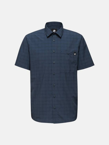 Classic Lenni Short Sleeve Shirt Navy - MAMMUT - BALAAN 1