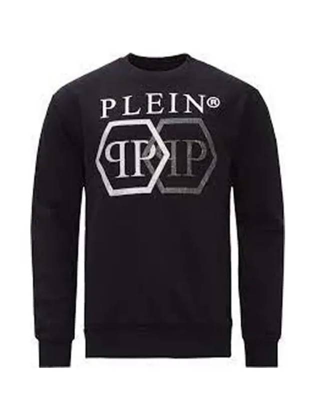 Iconic Logo Sweatshirt Black Men MJO0832PJO002N 02 - PHILIPP PLEIN - BALAAN 1