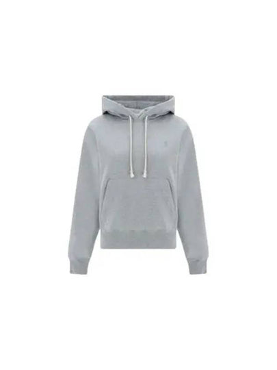 Cassandre Organic Cotton Hoodie Grey - SAINT LAURENT - BALAAN 2