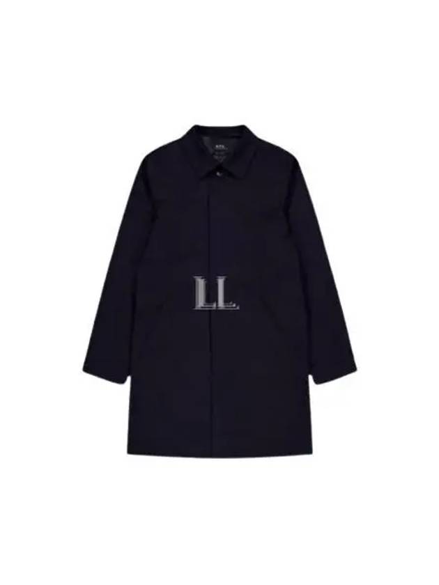 Ville Cotton Gavardin Single Coat Navy - A.P.C. - BALAAN 2