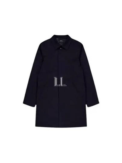 Ville Cotton Gavardin Single Coat Navy - A.P.C. - BALAAN 2