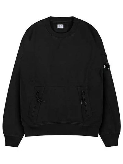 Men's Crew Neck Lens Sweatshirt Black - CP COMPANY - BALAAN 2