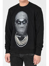 NUW21243 Black and White Mask Sweatshirt 009 - IH NOM UH NIT - BALAAN 2