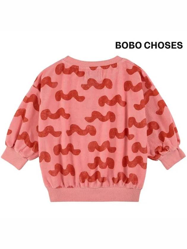 Kids Wave Terry Sweat Sweatshirt 123AC038 510 - BOBO CHOSES - BALAAN 3