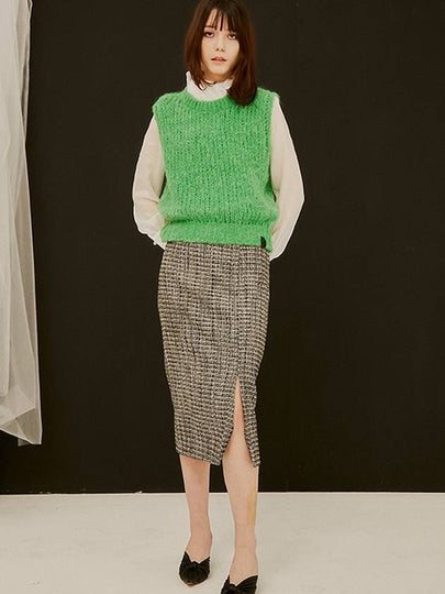 Candy Wool Knit Vest Green - SORRY TOO MUCH LOVE - BALAAN 2