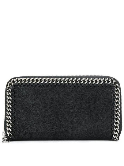 silver chain zipper long wallet black - STELLA MCCARTNEY - BALAAN 2