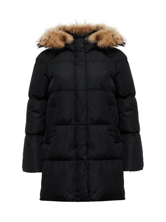 22FW BEMBO fur hood padded jacket black 54961123 004 - MAX MARA - BALAAN 2